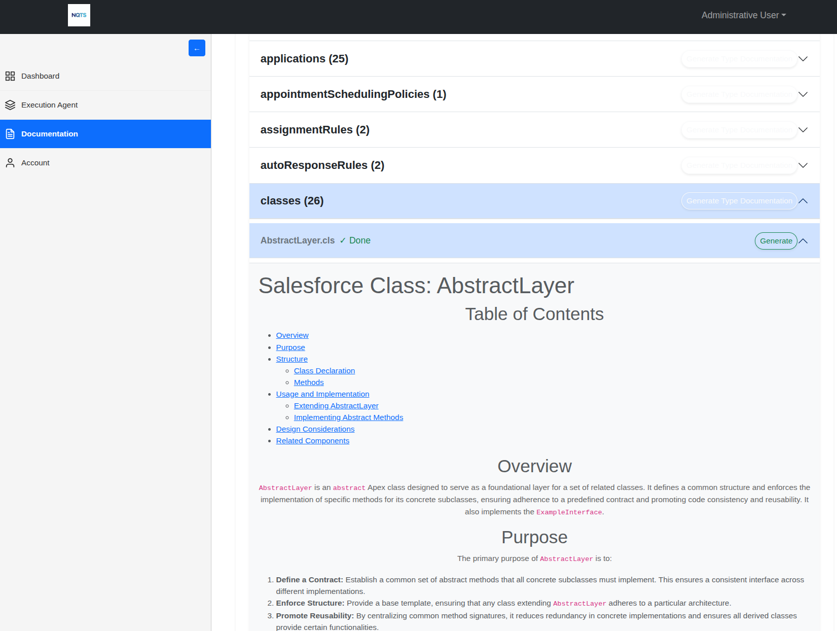 NQTS Automated Documentation Page